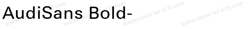 AudiSans Bold字体转换